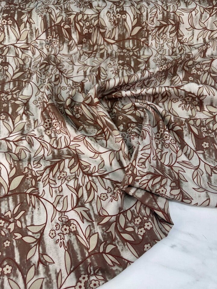 Desenli ipek Viskon Elbise Etek Gömlek Şalvar