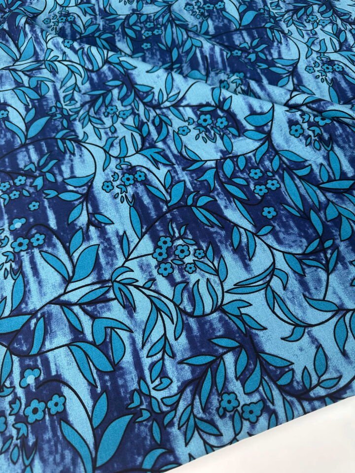 Desenli İpek Viskon Elbise Şalvar Etek Gömlek