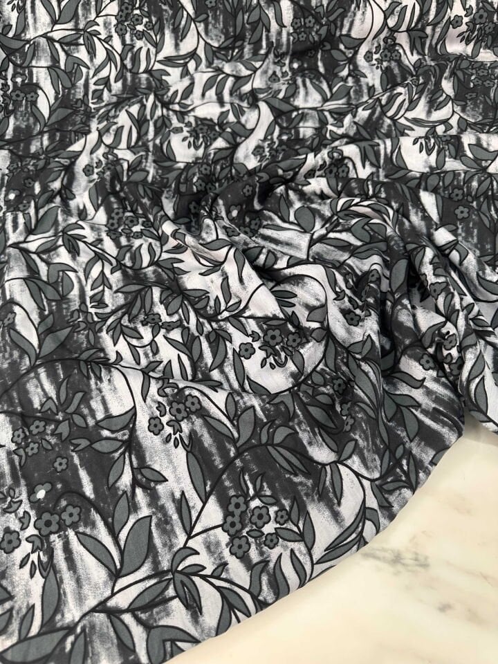 Desenli İpek Viskon Elbise Etek Gömlek Şalvar