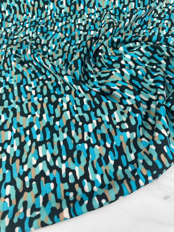 Desenli İpek Viskon Elbise etek Gömlek Şalvar