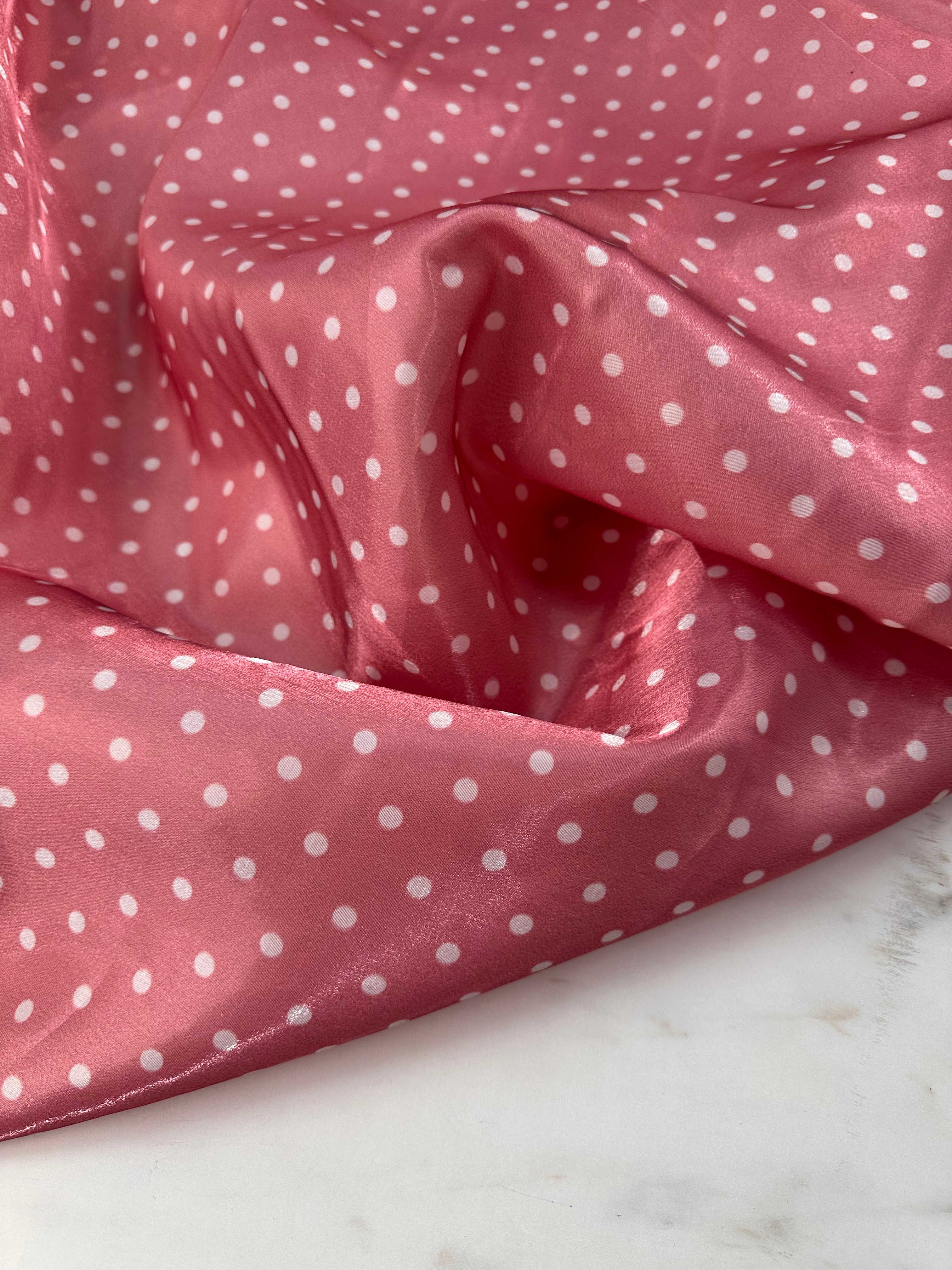 Pempe Puantiye Desen Organize Elbise Gömlek