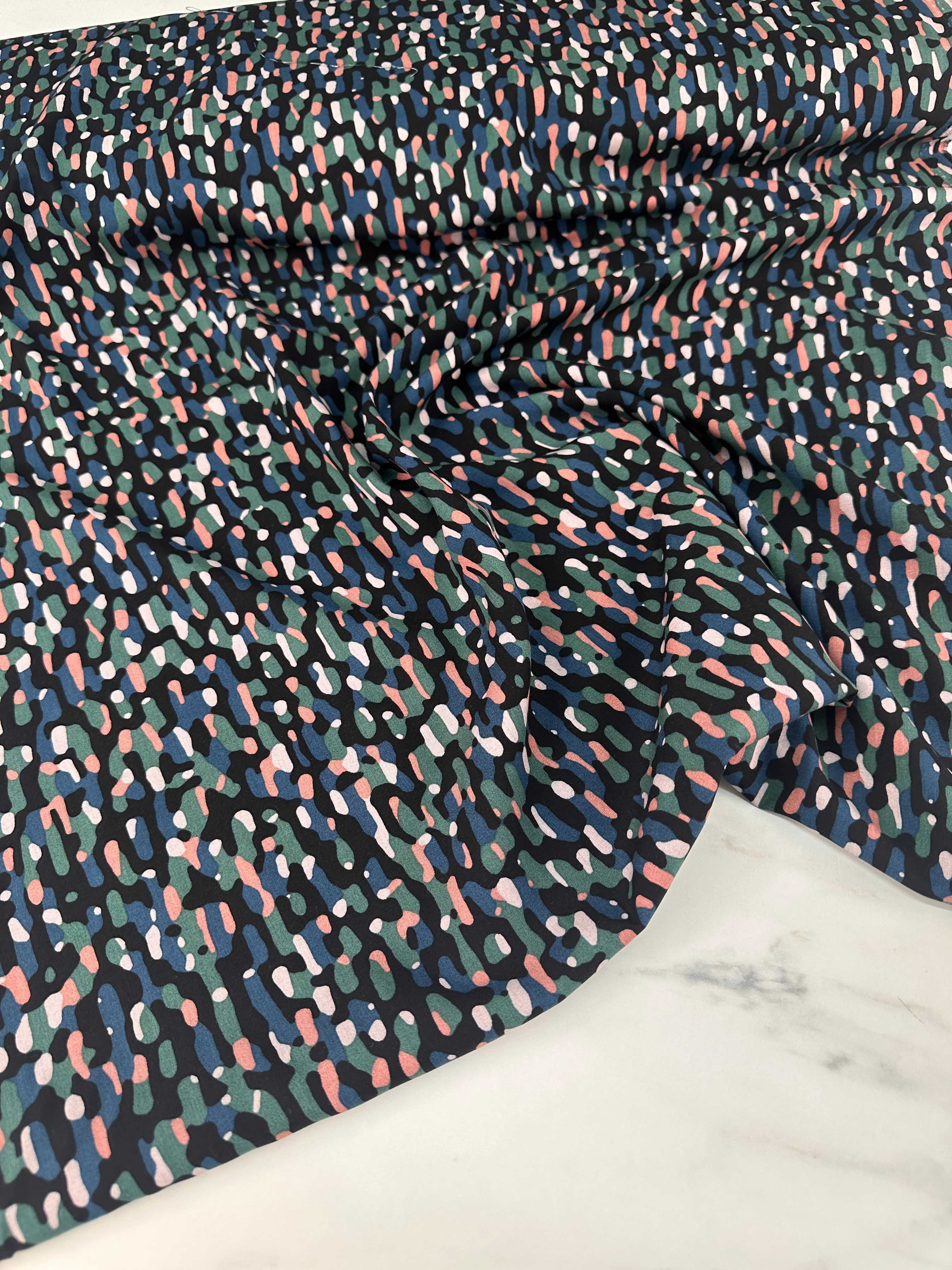 Desenli İpek Viskon Elbise Etek Gömlek Şalvar