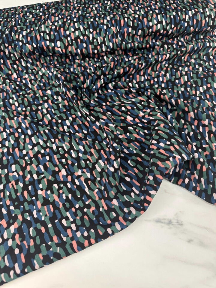 Desenli İpek Viskon Elbise Etek Gömlek Şalvar