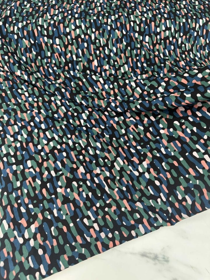 Desenli İpek Viskon Elbise Etek Gömlek Şalvar