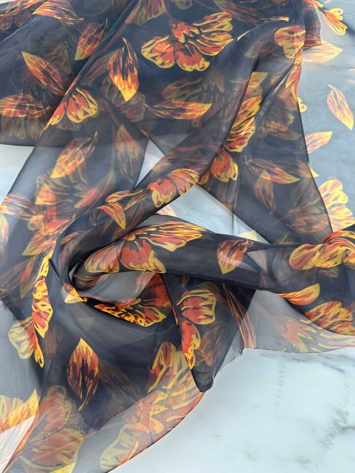 Desenli Organize Elbise Etek Gömlek