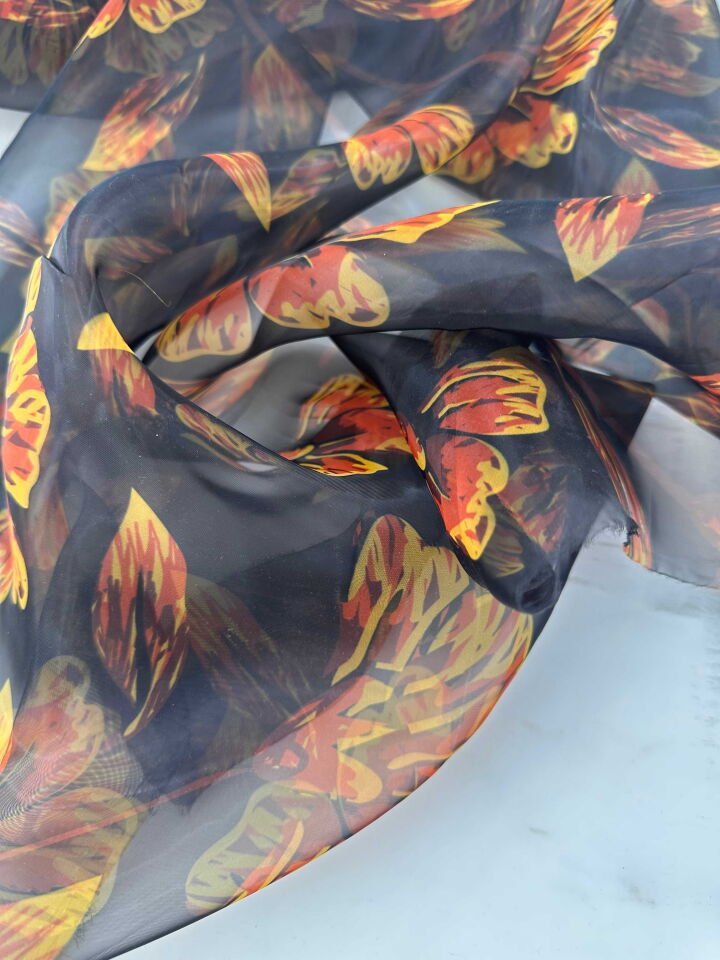 Desenli Organize Elbise Etek Gömlek