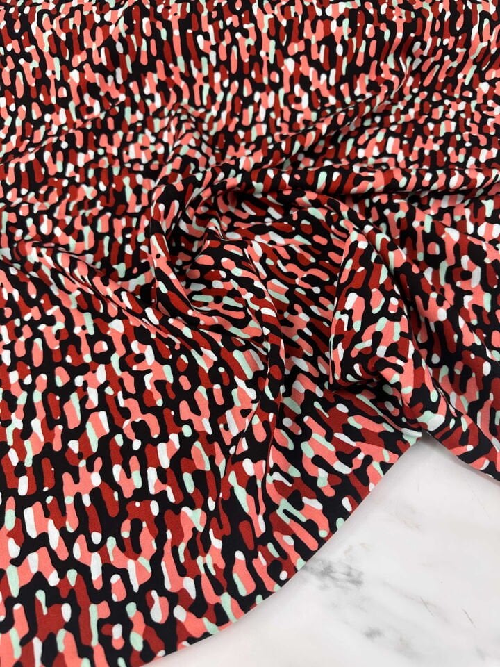 Desenli ipek Viskon Elbise Etek Gömlek Şalvar