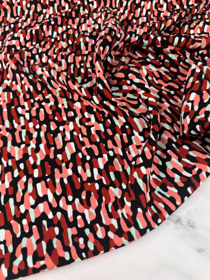 Desenli ipek Viskon Elbise Etek Gömlek Şalvar