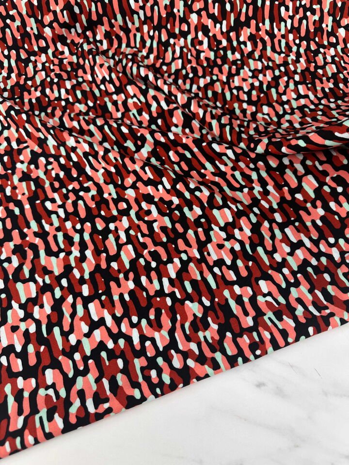 Desenli ipek Viskon Elbise Etek Gömlek Şalvar