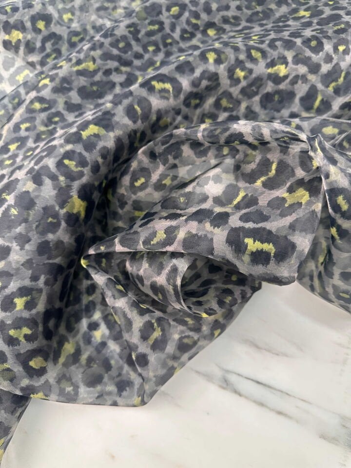 Desenli Organize Elbise Gömlek Etek