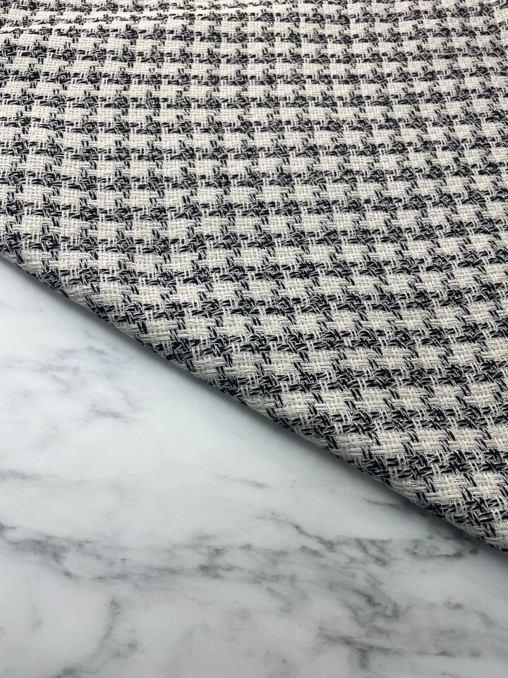 Beyaz Şanel Elbiselik Kumaş