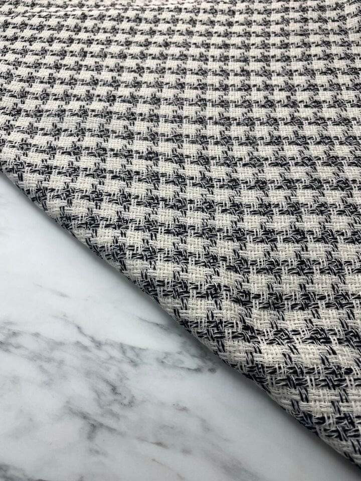 Beyaz Şanel Elbiselik Kumaş