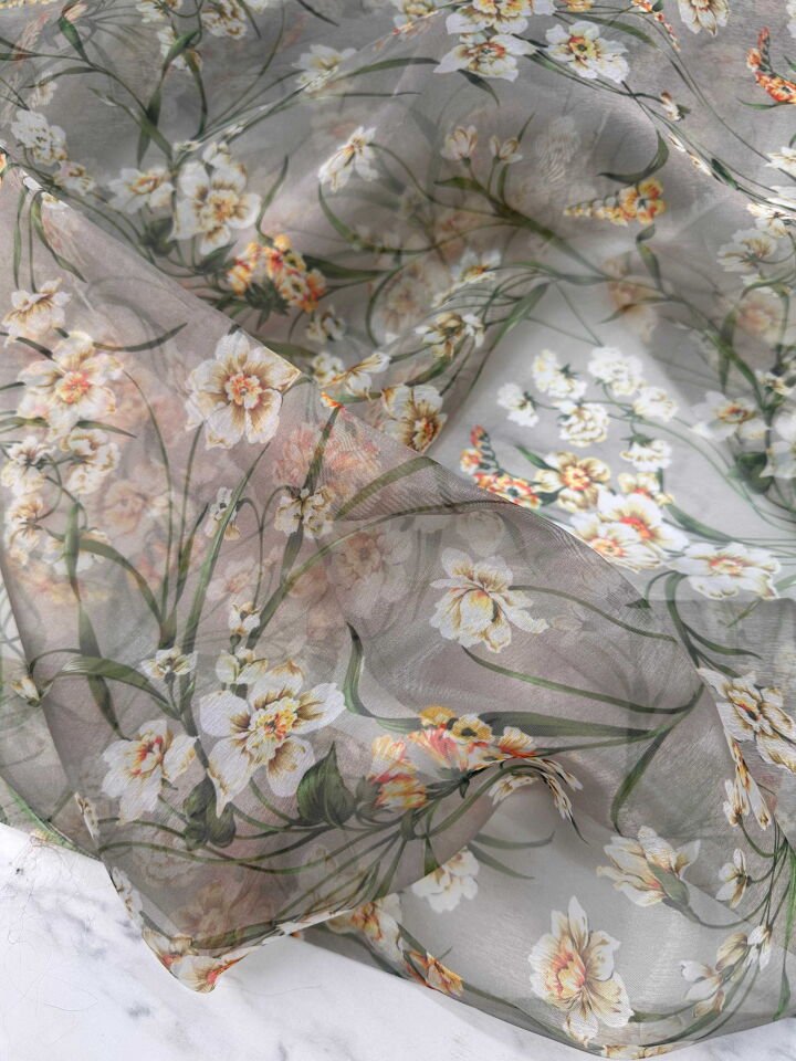 Desenli Organize Elbise Gömlek Etek