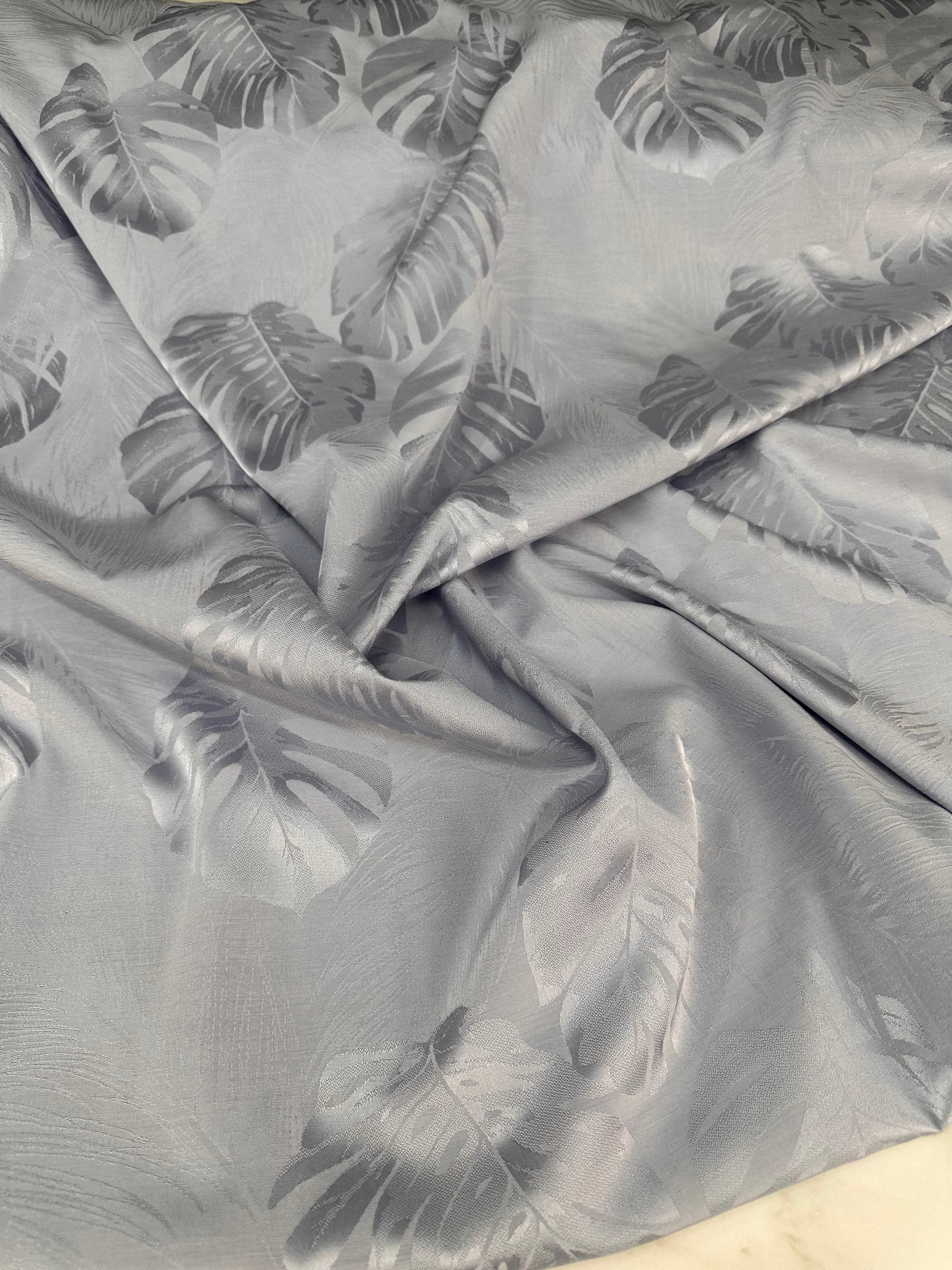 Gri İpek Toskana Javenes Elbise Etek Şalvar Ceket Abaya