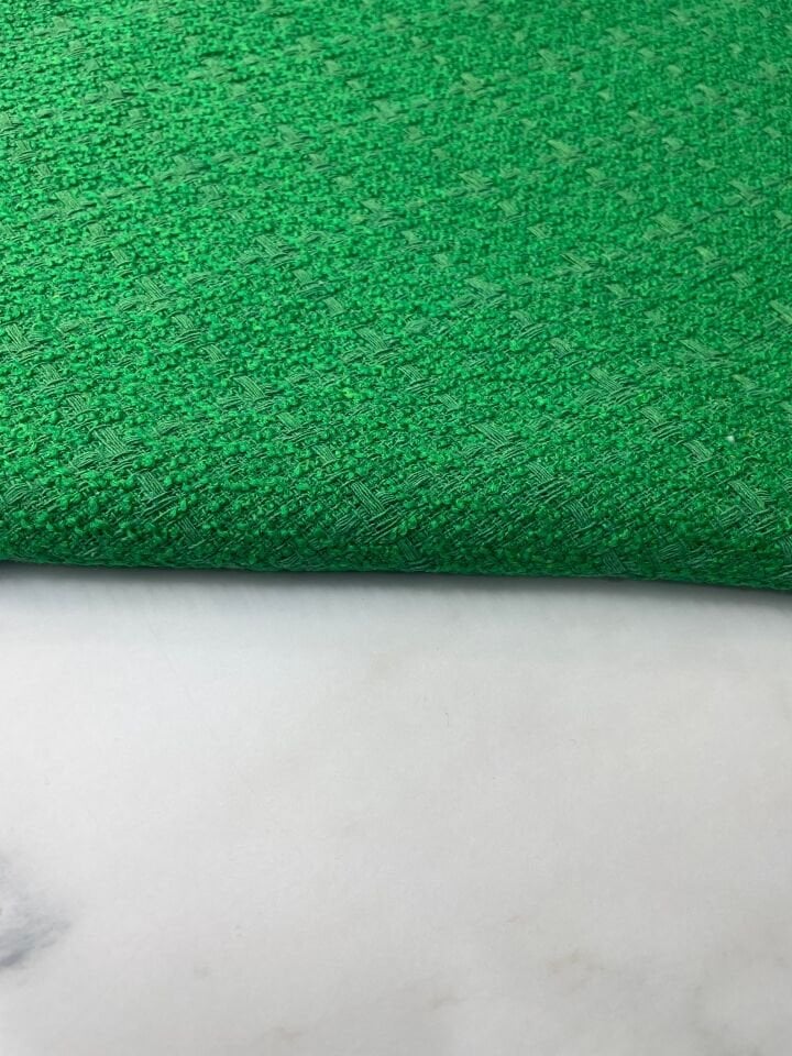 Yeşil Şanel Elbiselik Kumaş