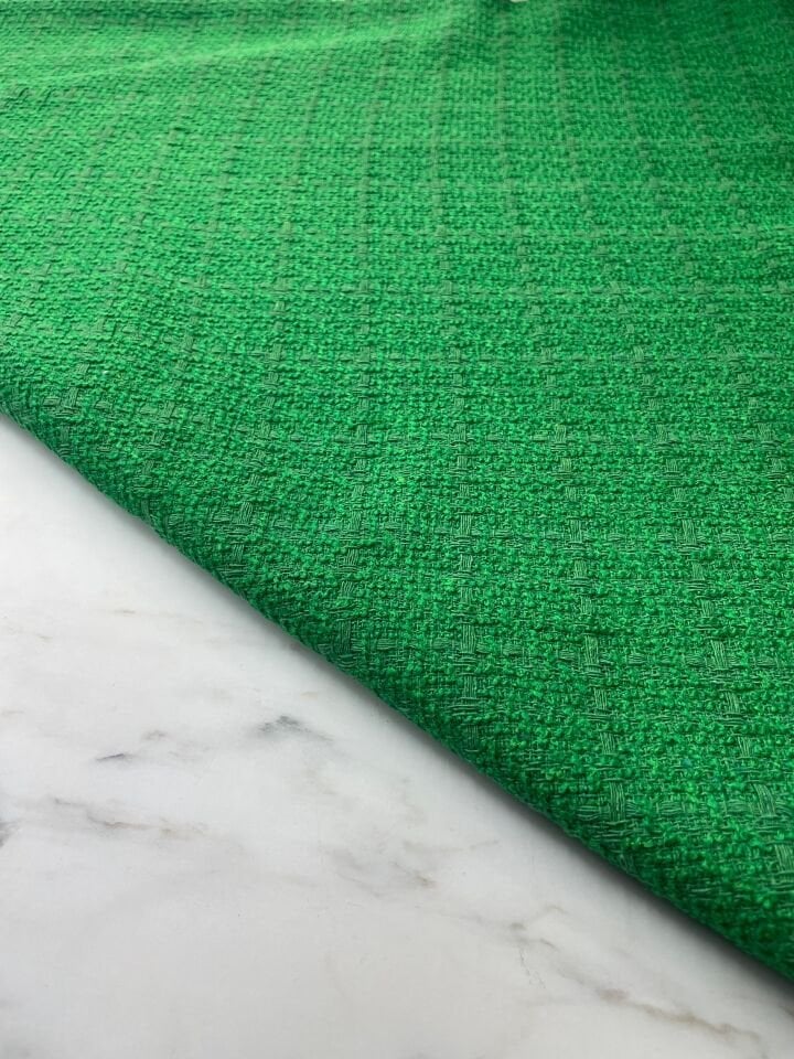 Yeşil Şanel Elbiselik Kumaş
