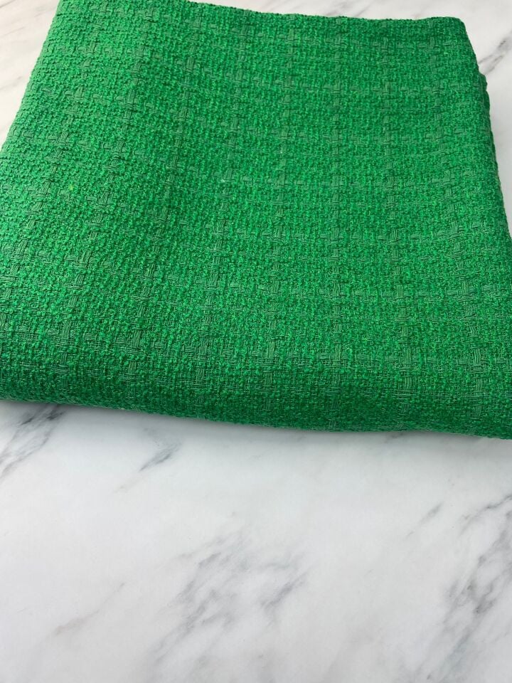 Yeşil Şanel Elbiselik Kumaş