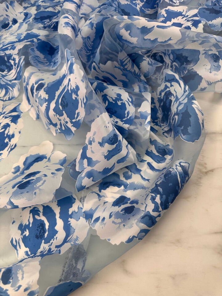 Desenli Organize Elbise Gömlek Etek