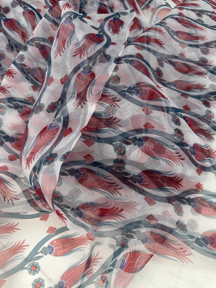 Desenli Organize Elbise Etek Gömlek Elbise