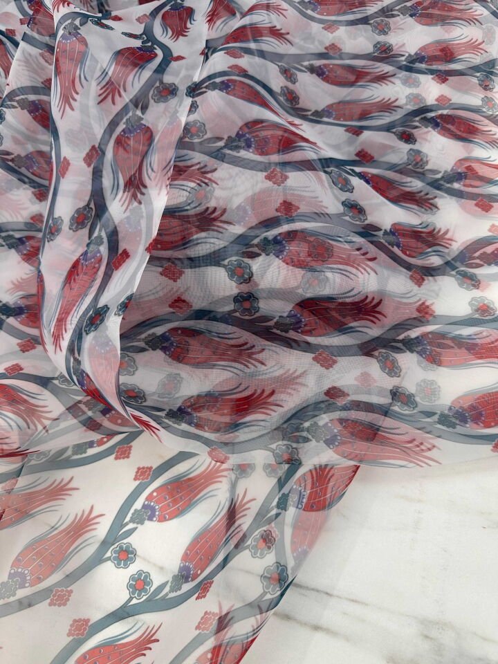 Desenli Organize Elbise Etek Gömlek Elbise