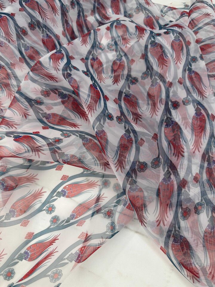 Desenli Organize Elbise Etek Gömlek Elbise