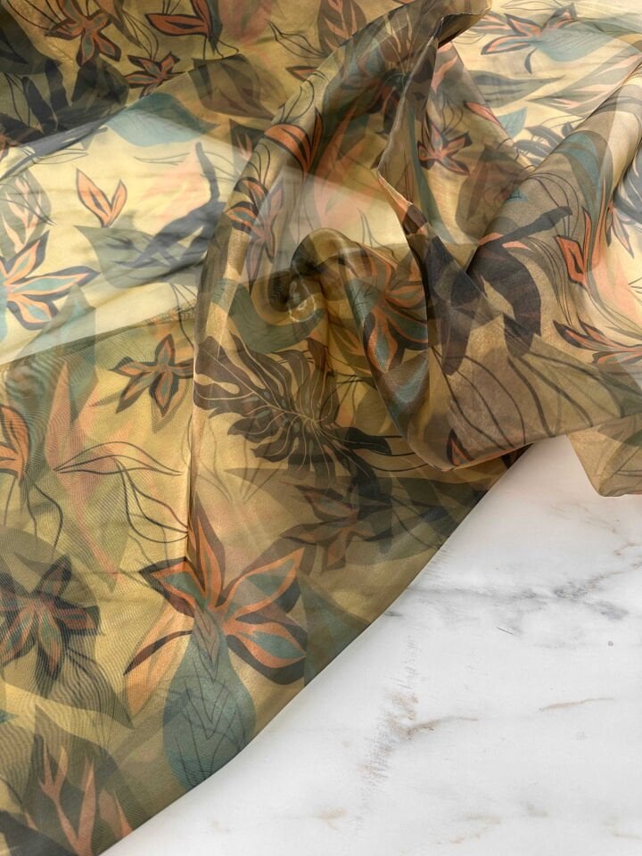 Desenli Organize Elbise Etek Gömlek