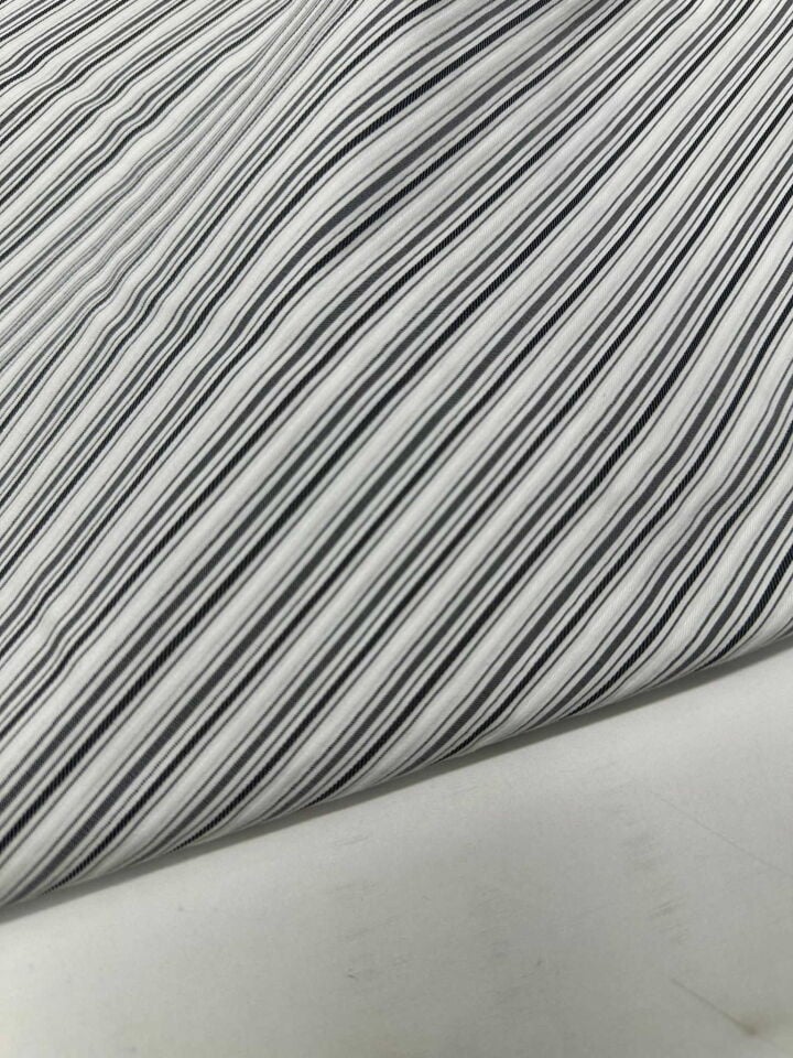 Cizgili Poplin