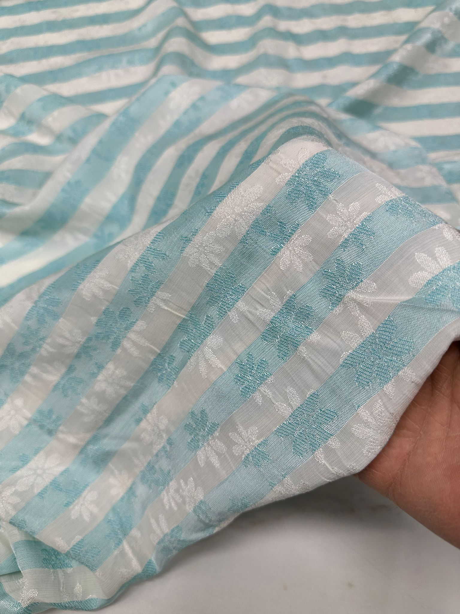 Cizgili Poplin