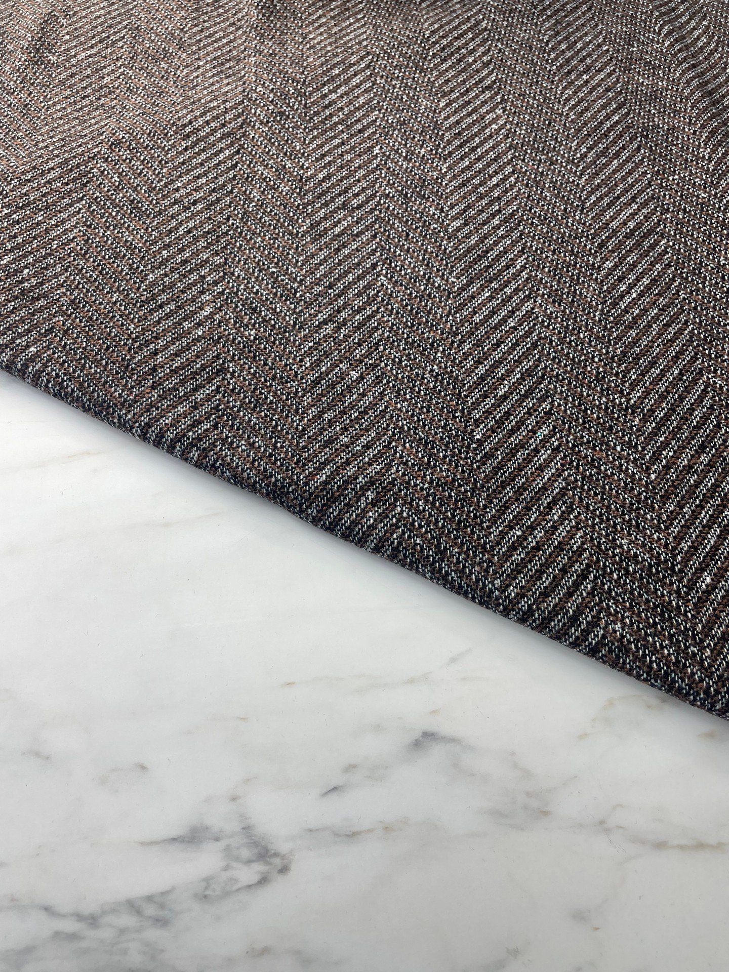 Kahverengi Şanel Elbiselik Kumaş