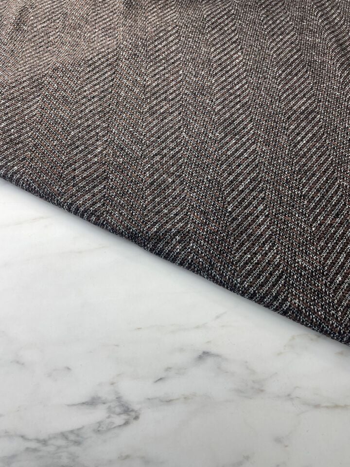 Kahverengi Şanel Elbiselik Kumaş