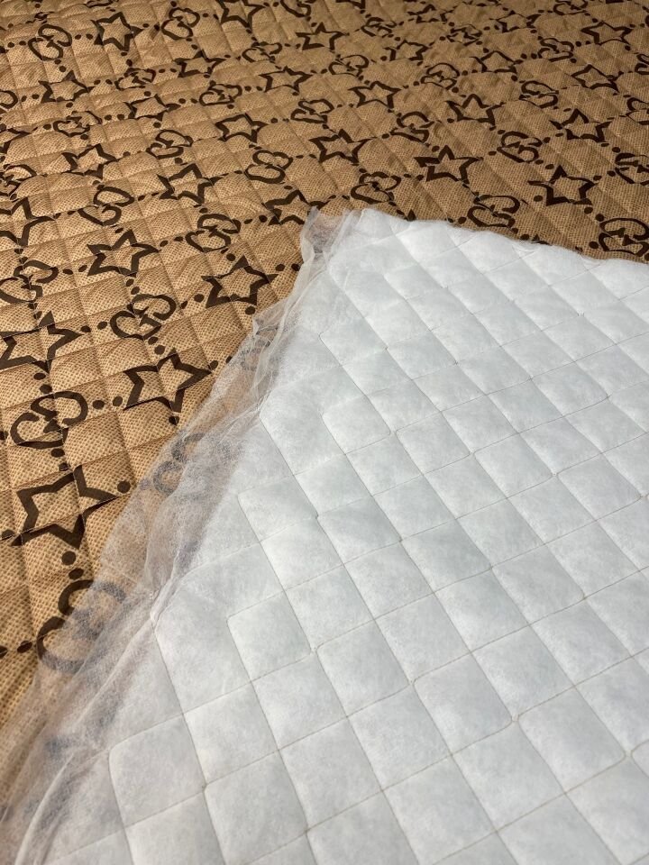 Yıldız Desen Tek Taraflı Montluk Yeleklik Kapıtone Kumaş