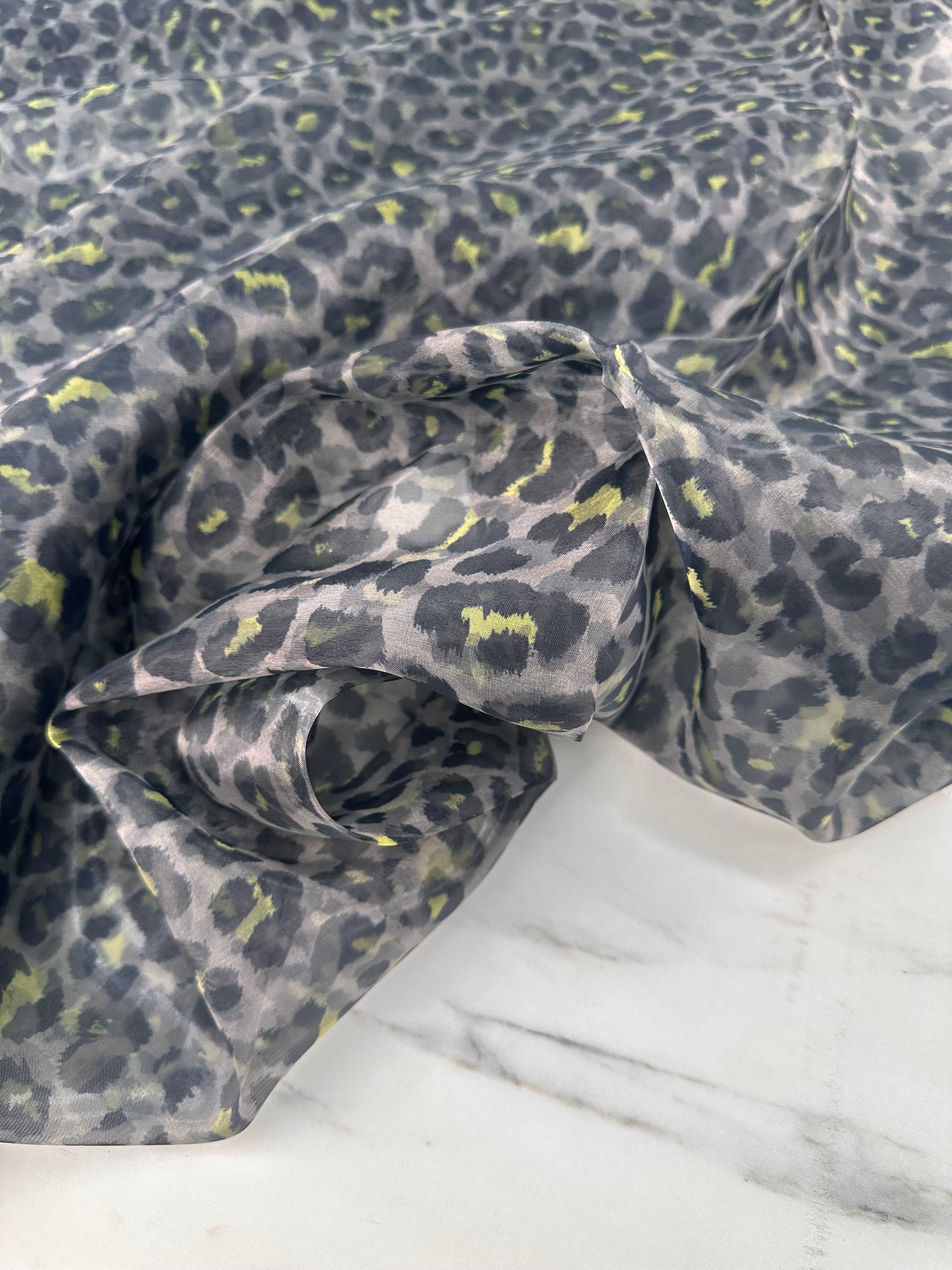 Leopar Desen Organise Elbise Gömlek Etek