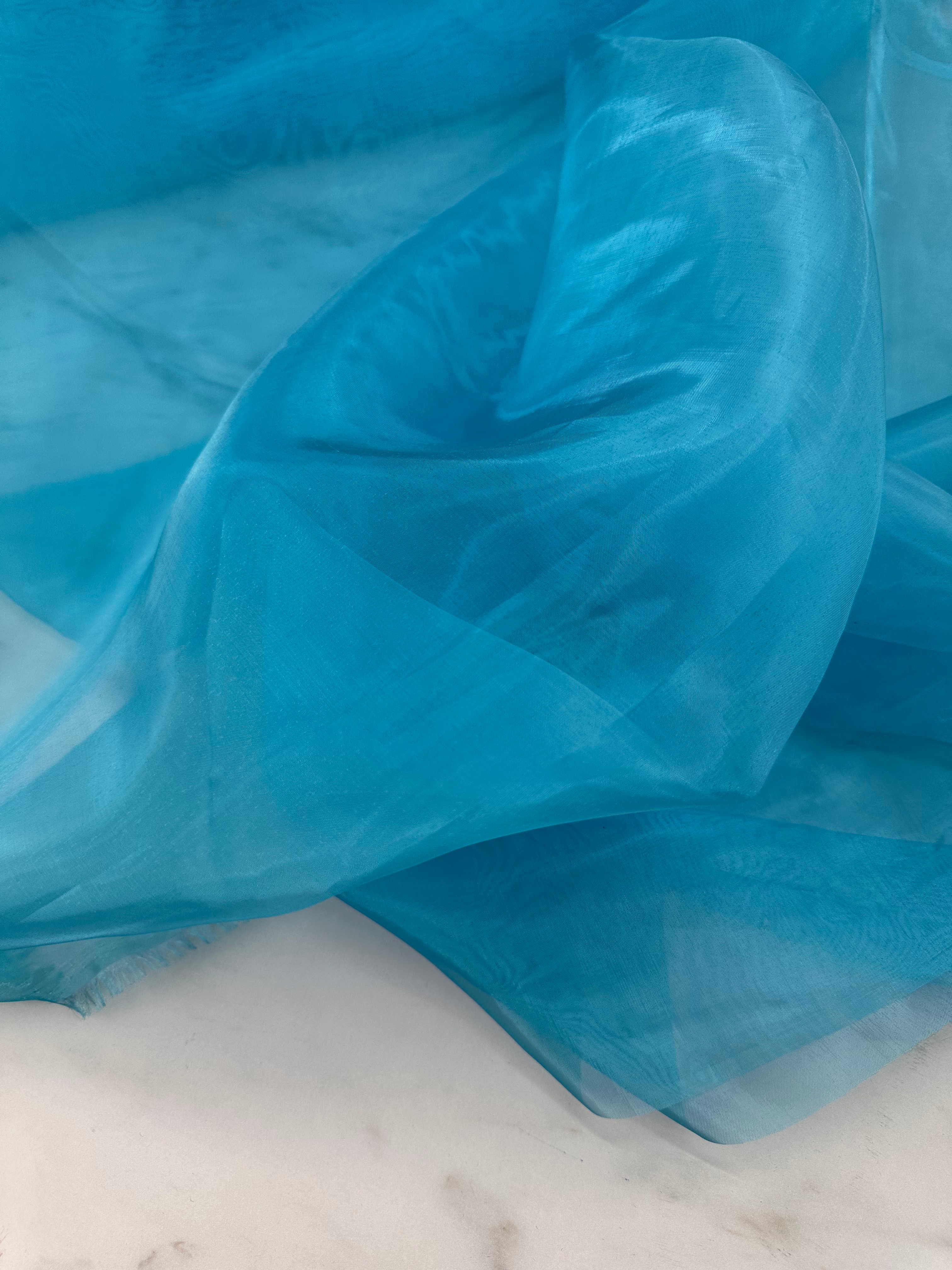 Mavi Düz Organize Elbise Gömlek Etek