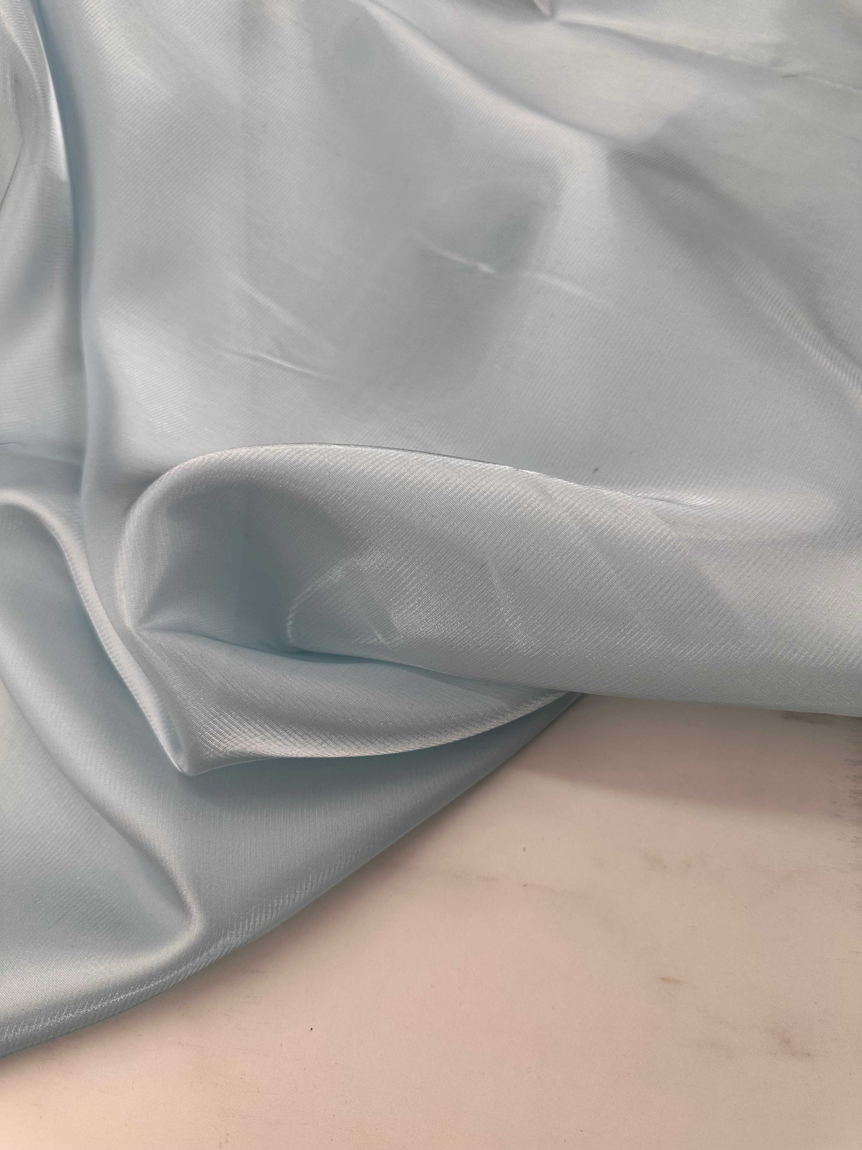 Buz Mavi Organize Elbise Etek Gömlek