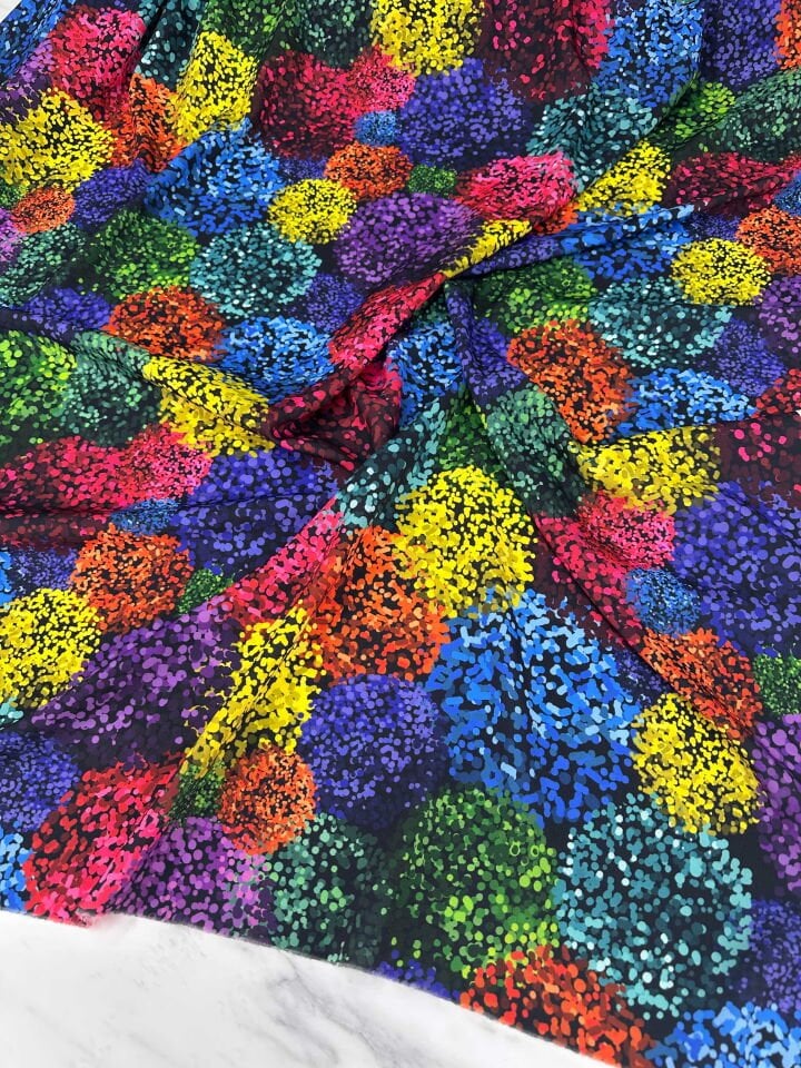 Desenli Krep Kumaş Elbise Etek Gömlek Elbise Şalvar