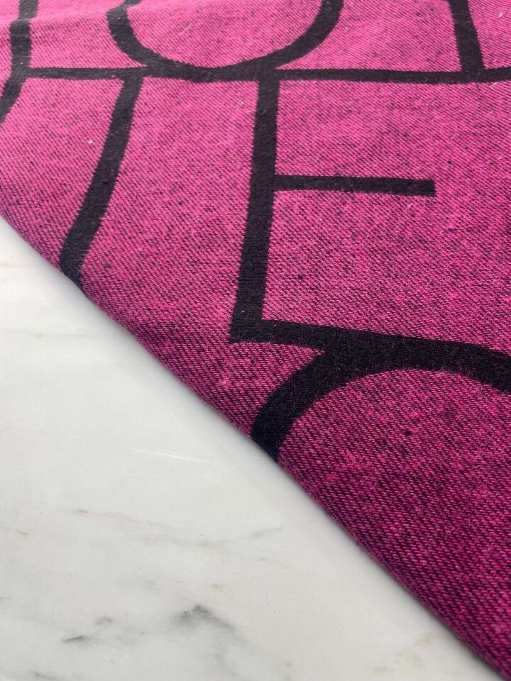 Fuşya Otantik Şanel Elbiselik Kumaş