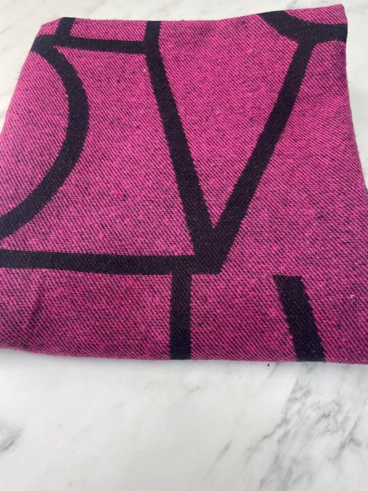 Fuşya Otantik Şanel Elbiselik Kumaş