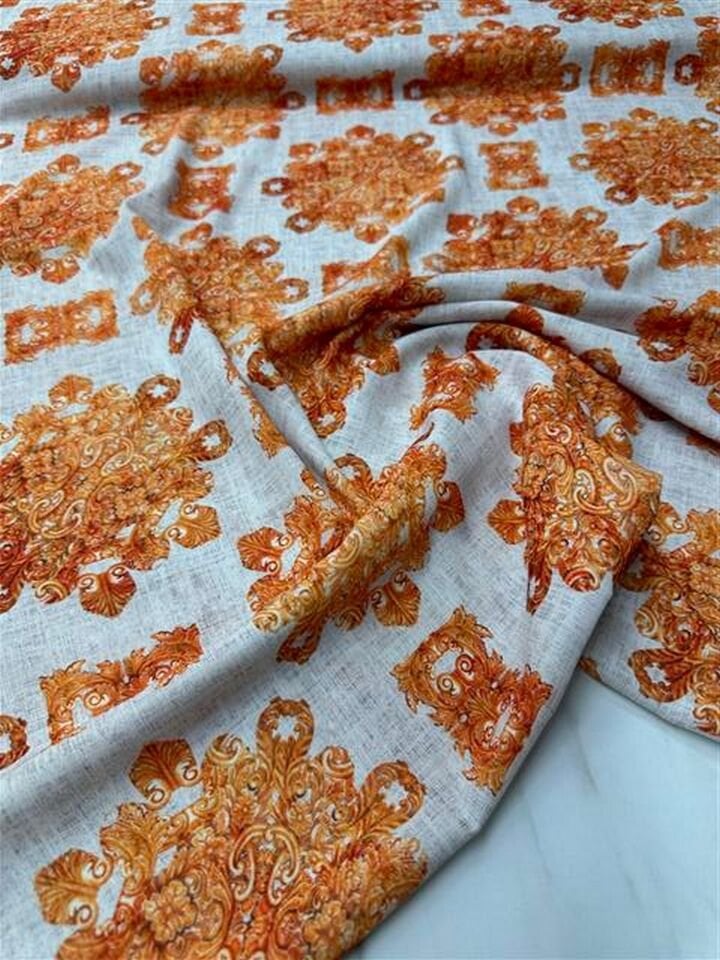 rona Desen Elbiselik Gömleklik Krep Kumaş