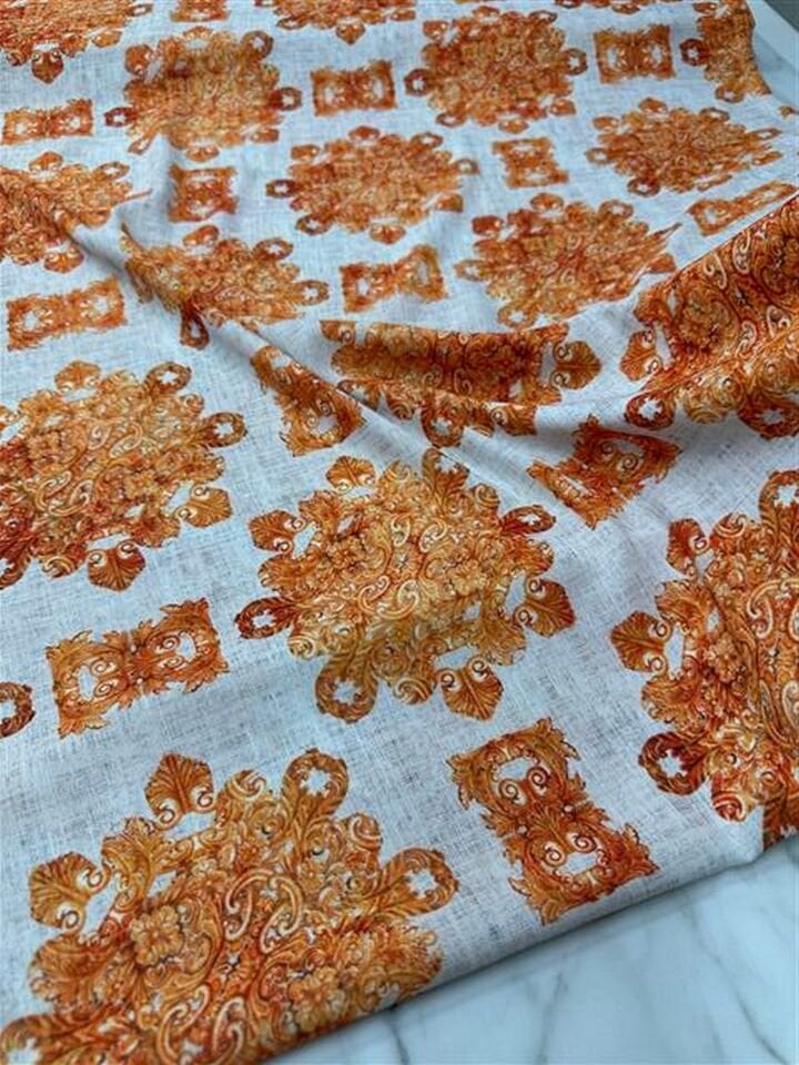 rona Desen Elbiselik Gömleklik Krep Kumaş