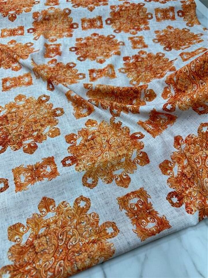 rona Desen Elbiselik Gömleklik Krep Kumaş