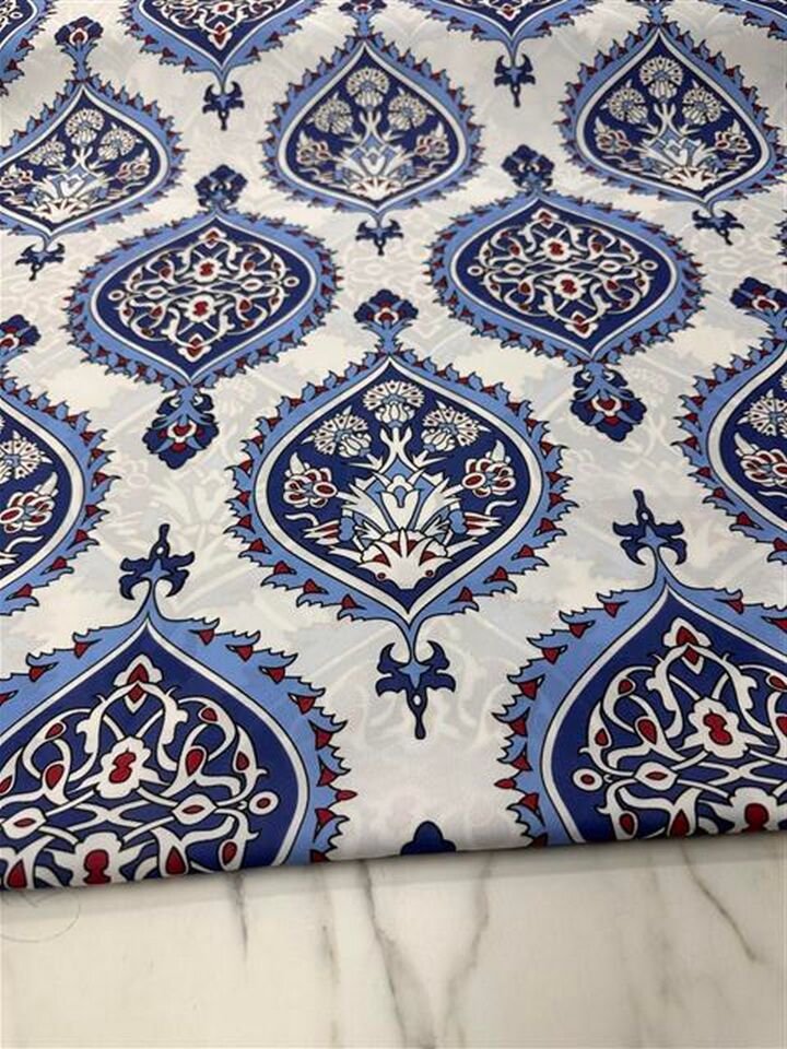 İkat Desen Elbiselik Gömleklik Krep Kumaş