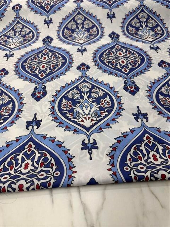 İkat Desen Elbiselik Gömleklik Krep Kumaş