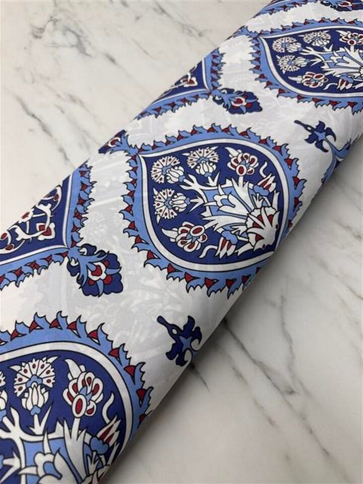 İkat Desen Elbiselik Gömleklik Krep Kumaş