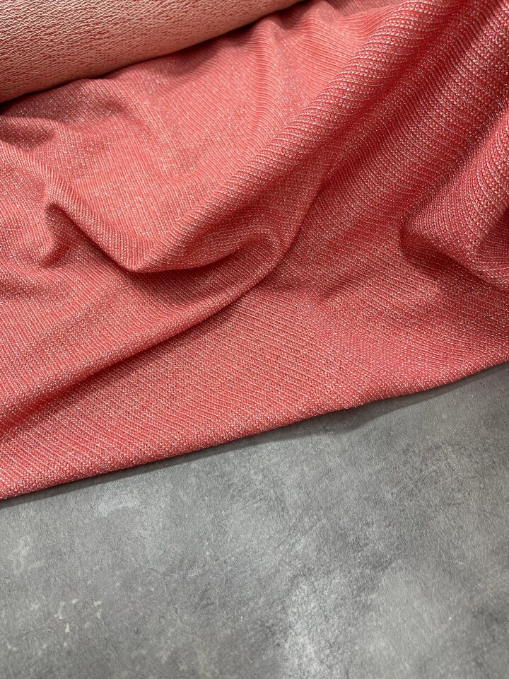 Pembe Elbiselik Triko Kumaş