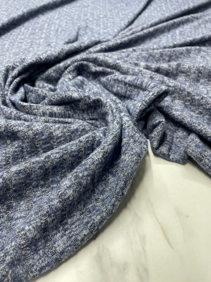 Mavi Elbiselik Triko Kumaş