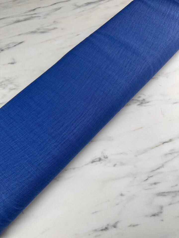 Mavi Sofya Keten Elbise Etek Pantolon Abaya Ferace