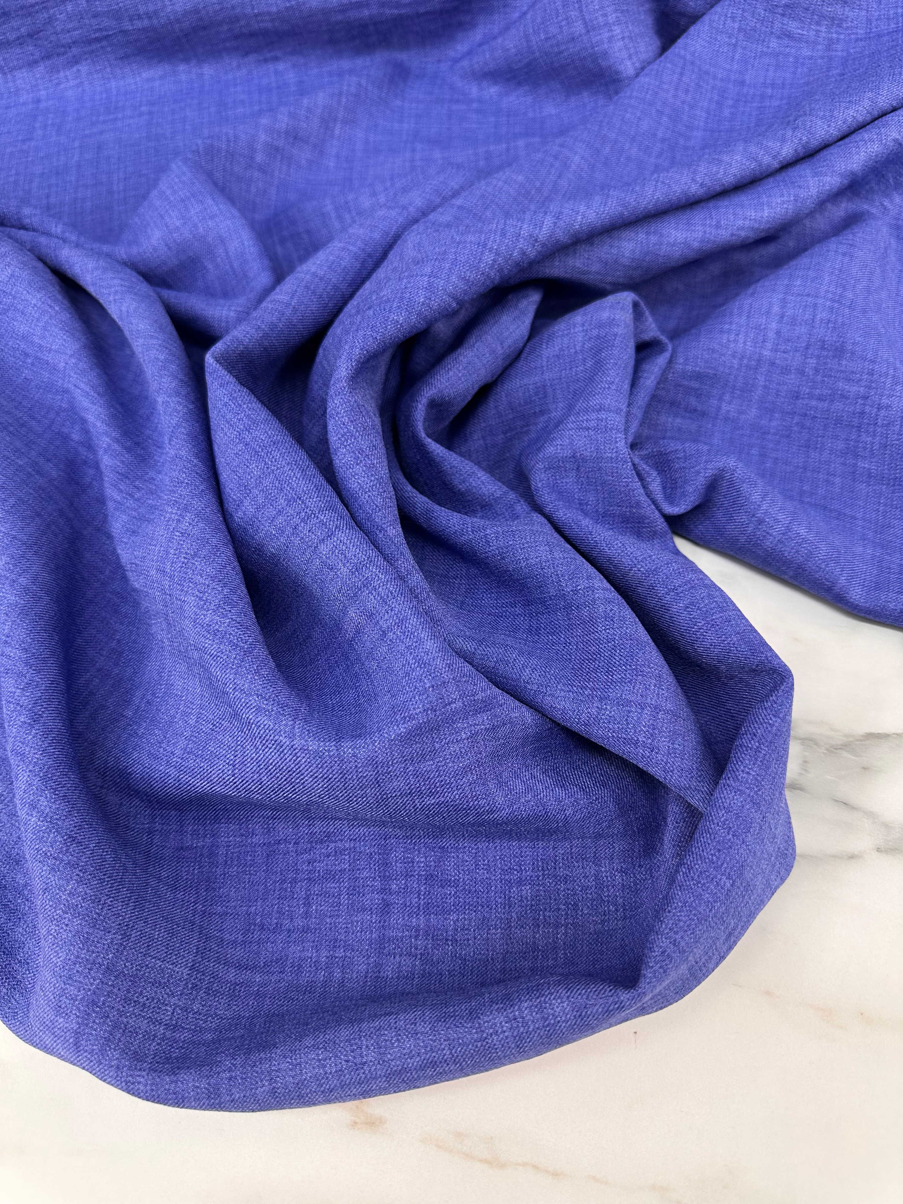 Saks Mavi Sofya Keten Elbise Etek Pantolon Abaya