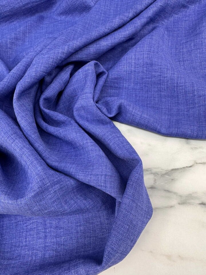 Saks Mavi Sofya Keten Elbise Etek Pantolon Abaya