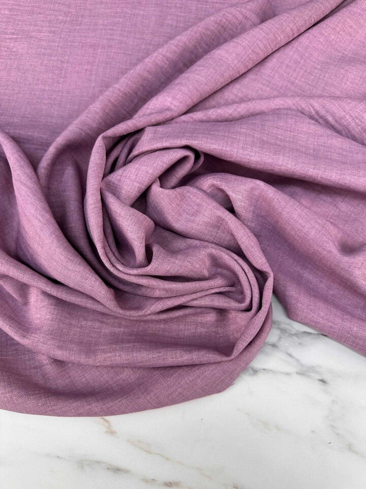 Gül Rengi Sofya Keten Elbise Etek Pantolon Abaya