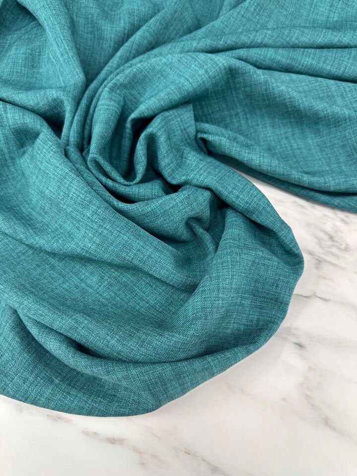 Yeşil Sofya Keten Elbise Etek Gömlek Abaya Pantolon